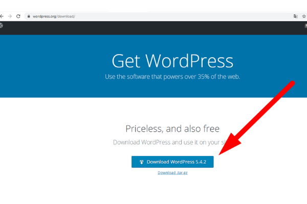 como fazer download do wordpress no cpanel - site oficial wordpress